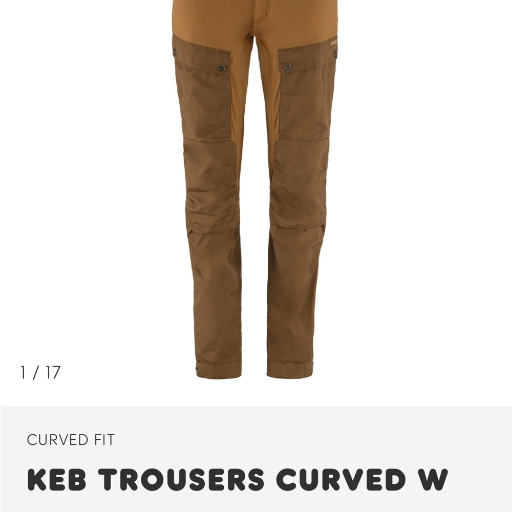 Women’s curved Keb Trousers - chestnut